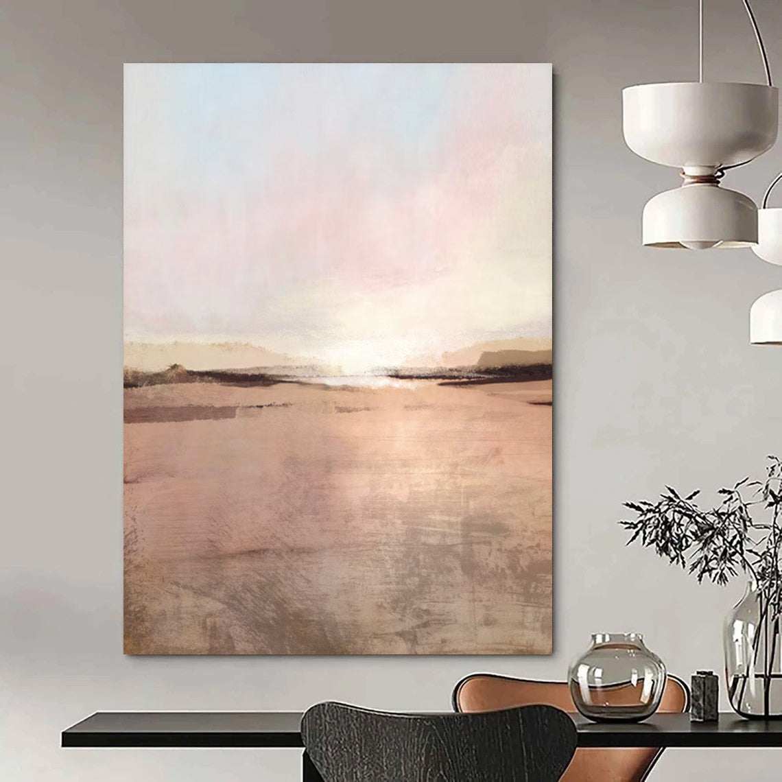 blush wall art